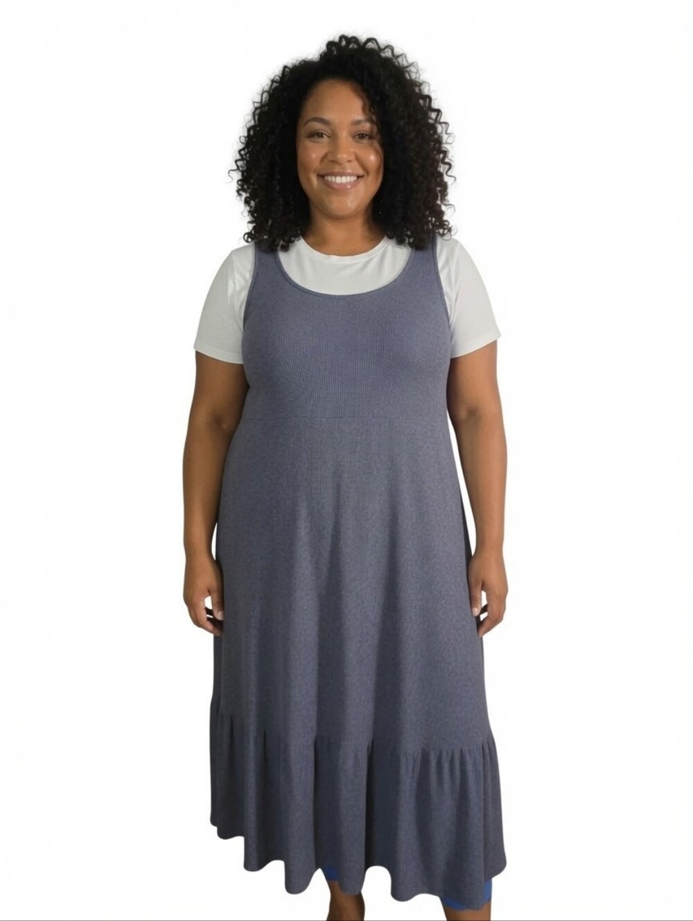 Daily Ritual Sleeveless Grey Maxi Dress - Comfortable Everyday Style Xxl